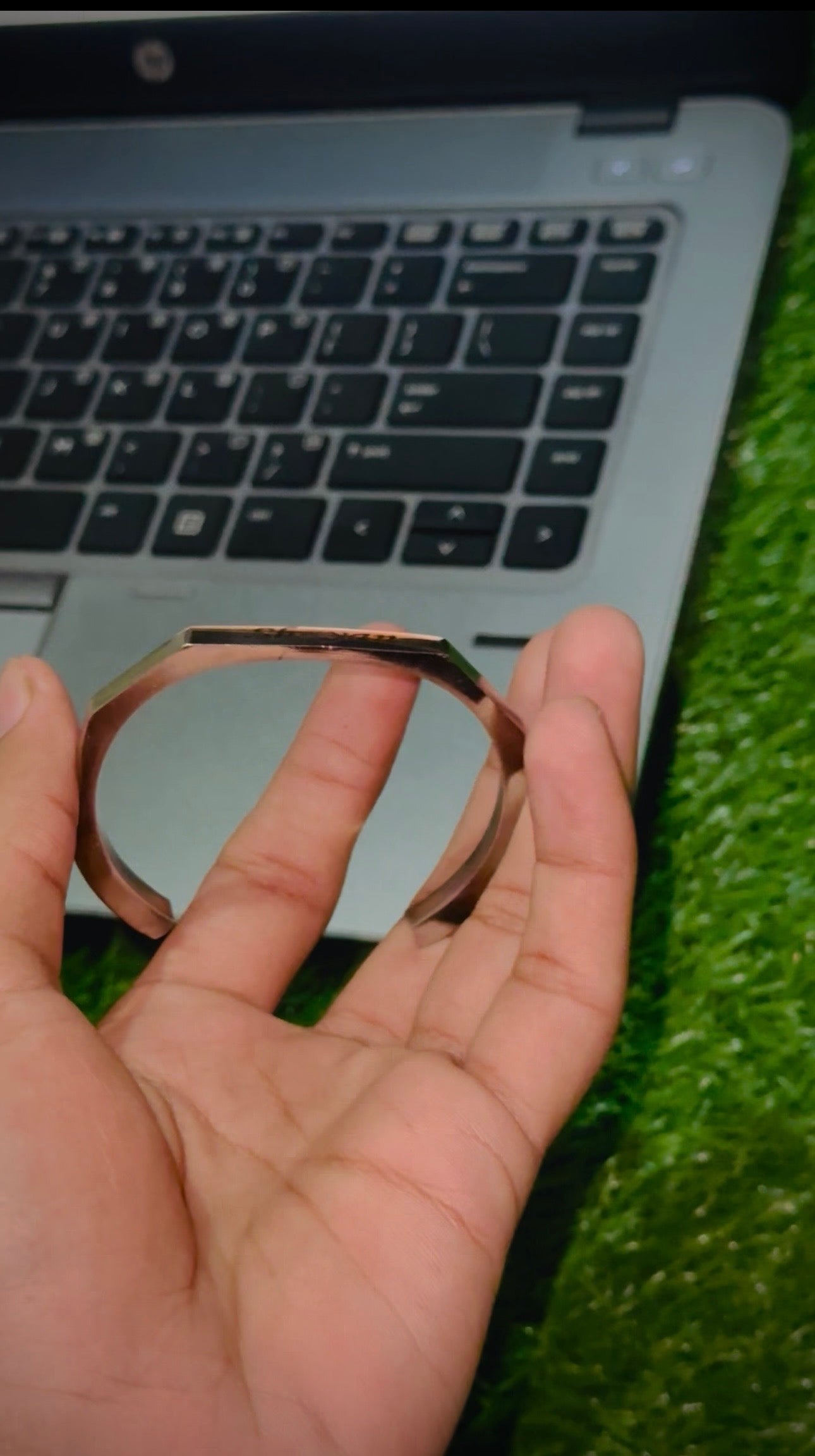 Minimalist open cuff stainless steel Men's bracelet