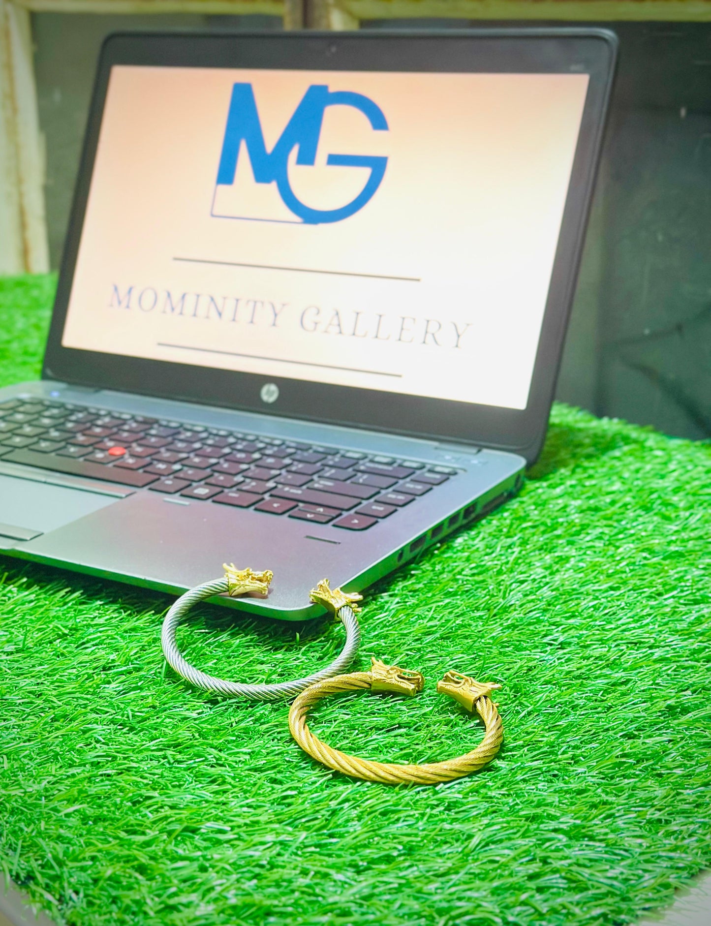 Stainless Steel , Adjustable Cuff Bangle Bracelet with Double Dragon heads