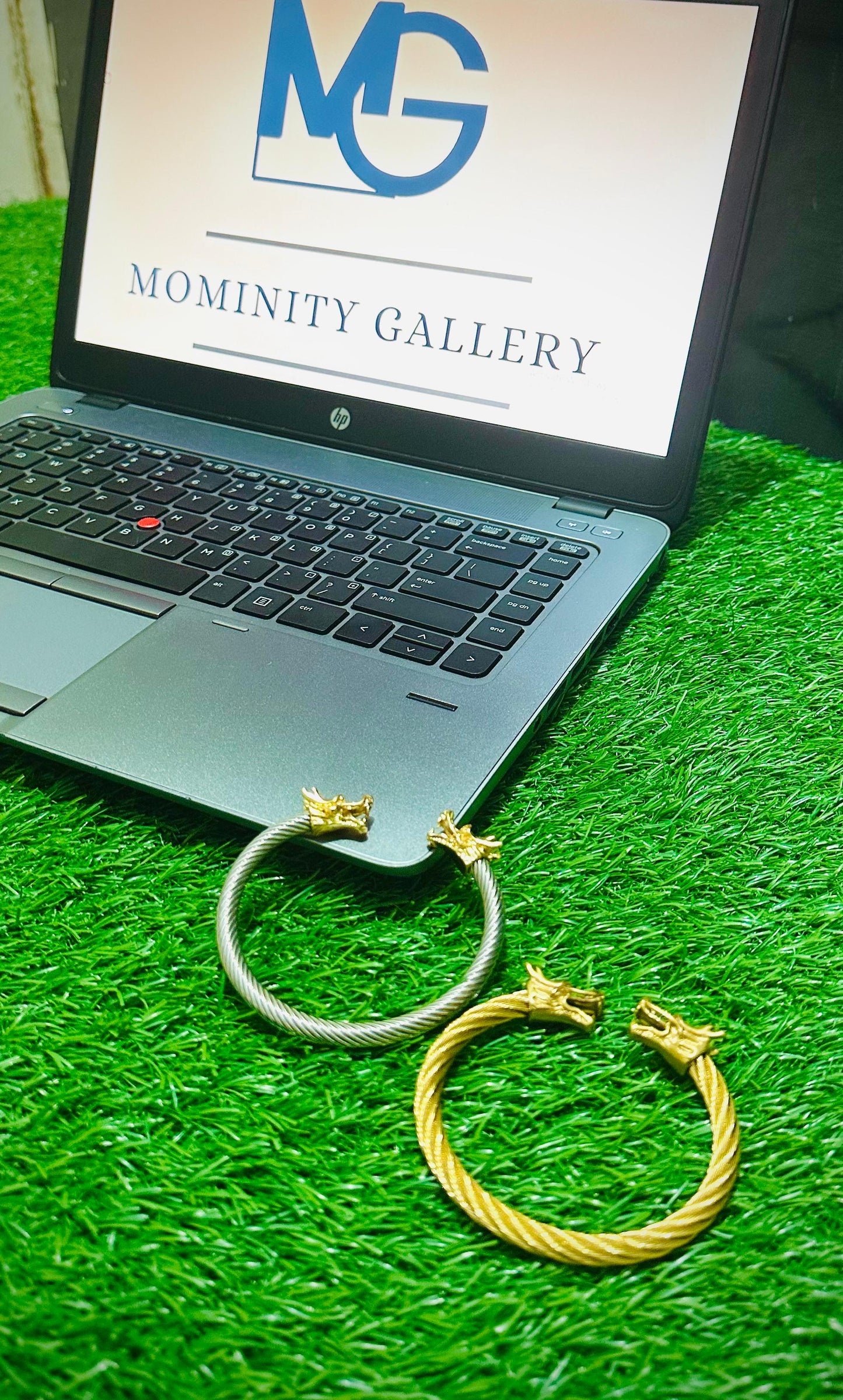 Stainless Steel , Adjustable Cuff Bangle Bracelet with Double Dragon heads